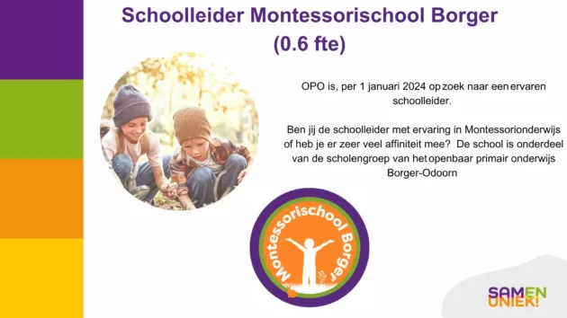 Schoolleider Montessorischool Borger